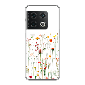 Силиконовый чехол на OnePlus 10 Pro с принтом цветы