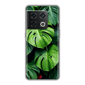 Силиконовый чехол на OnePlus 10 Pro с принтом Листья