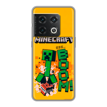 Силиконовый чехол на OnePlus 10 Pro с принтом Майнкрафт Minecraft