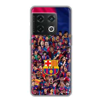 Силиконовый чехол на OnePlus 10 Pro с принтом Барселона Barcelona
