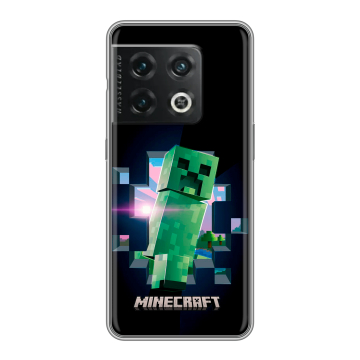 Силиконовый чехол на OnePlus 10 Pro с принтом Майнкрафт Minecraft
