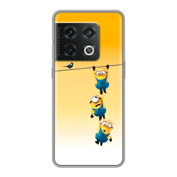 Силиконовый чехол на OnePlus 10 Pro с принтом Миньоны