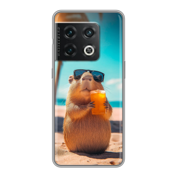 Силиконовый чехол на OnePlus 10 Pro с принтом Капибара