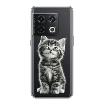 Силиконовый чехол на OnePlus 10 Pro с принтом Котенок