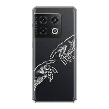 Силиконовый чехол на OnePlus 10 Pro с принтом Сотворение мира