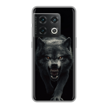 Силиконовый чехол на OnePlus 10 Pro с принтом Волк