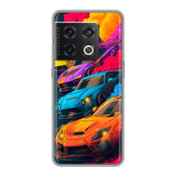 Силиконовый чехол на OnePlus 10 Pro с принтом Тачки