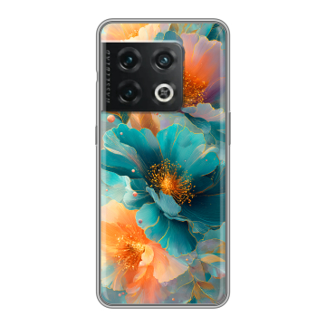 Силиконовый чехол на OnePlus 10 Pro с принтом Цветы