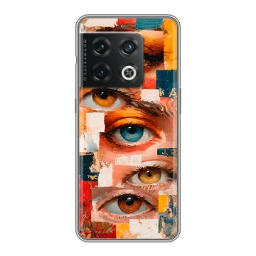 Силиконовый чехол на OnePlus 10 Pro с принтом Модный принт
