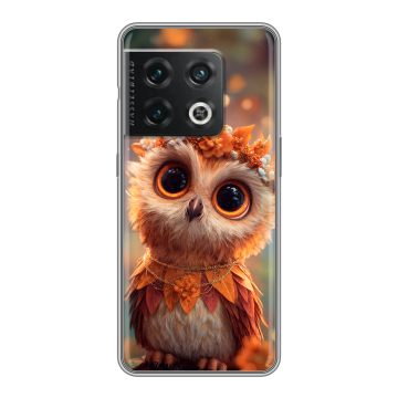 Силиконовый чехол на OnePlus 10 Pro с принтом Милая сова