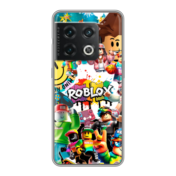 Силиконовый чехол на OnePlus 10 Pro с принтом Roblox Роблокс