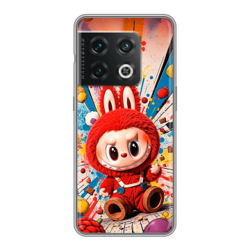 Силиконовый чехол на OnePlus 10 Pro с принтом Labubu Лабубу Силиконовый чехол на OnePlus 10 Pro с принтом Labubu Лабубу