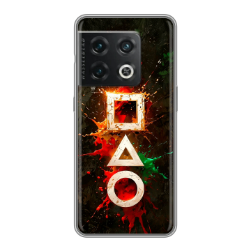 Силиконовый чехол на OnePlus 10 Pro с принтом Squid Game Игра кальмара