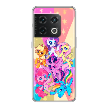 Силиконовый чехол на OnePlus 10 Pro с принтом My little pony Дружба чудо