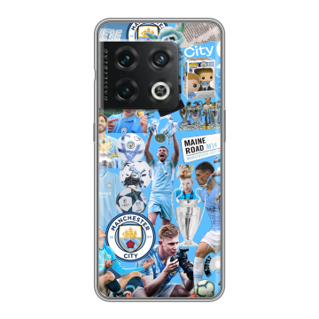 Силиконовый чехол на OnePlus 10 Pro с принтом Man City Манчестер Сити