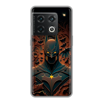 Силиконовый чехол на OnePlus 10 Pro с принтом Batman Бэтмен