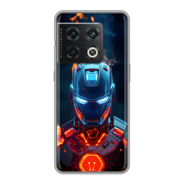 Силиконовый чехол на OnePlus 10 Pro с принтом IronMan Железный человек Силиконовый чехол на OnePlus 10 Pro с принтом IronMan Железный человек