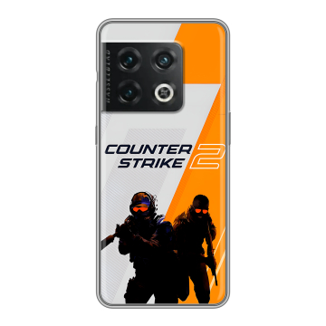 Силиконовый чехол на OnePlus 10 Pro с принтом Counter Strike