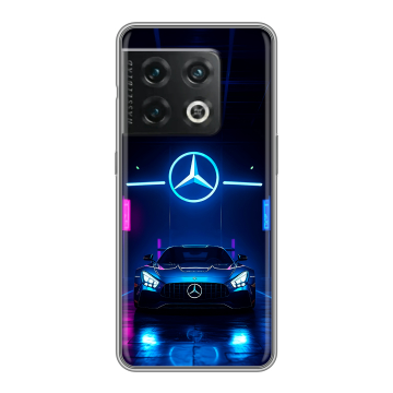 Силиконовый чехол на OnePlus 10 Pro с принтом Mercedes Мерседес