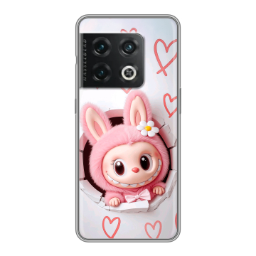 Силиконовый чехол на OnePlus 10 Pro с принтом Labubu Лабубу