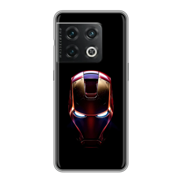 Силиконовый чехол на OnePlus 10 Pro с принтом IronMan Железный человек Силиконовый чехол на OnePlus 10 Pro с принтом IronMan Железный человек