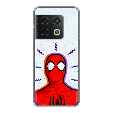 Силиконовый чехол на OnePlus 10 Pro с принтом Spiderman Человек паук