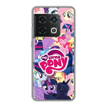 Силиконовый чехол на OnePlus 10 Pro с принтом My little pony Дружба чудо