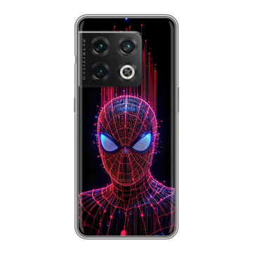 Силиконовый чехол на OnePlus 10 Pro с принтом Spiderman Человек паук