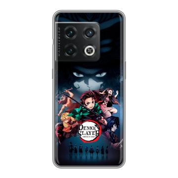 Силиконовый чехол на OnePlus 10 Pro с принтом Demon Slayer Клинок рассекающий демонов Силиконовый чехол на OnePlus 10 Pro с принтом Demon Slayer Клинок рассекающий демонов