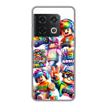 Силиконовый чехол на OnePlus 10 Pro с принтом Roblox Роблокс