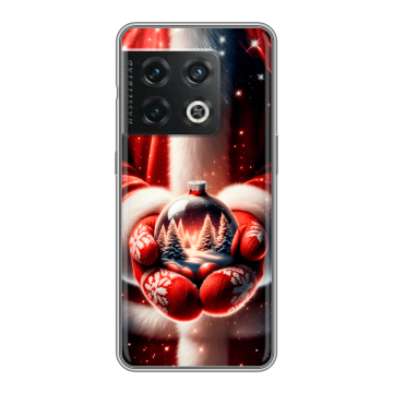Силиконовый чехол на OnePlus 10 Pro с принтом Новый год