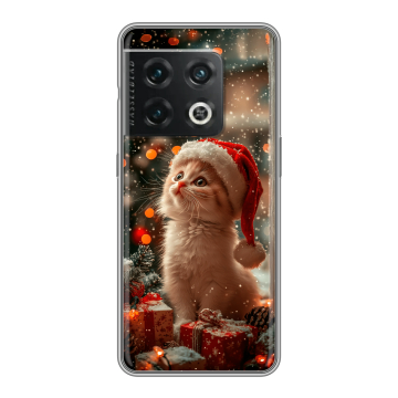 Силиконовый чехол на OnePlus 10 Pro с принтом Новый год
