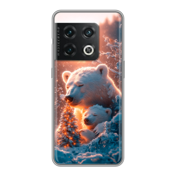 Силиконовый чехол на OnePlus 10 Pro с принтом Новый год