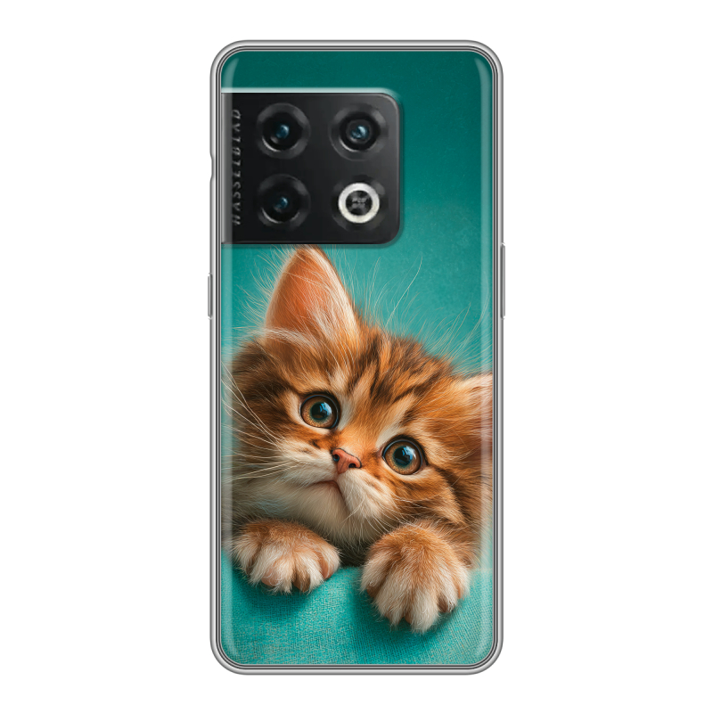 Силиконовый чехол на OnePlus 10 Pro с принтом котенок Силиконовый чехол на OnePlus 10 Pro с принтом котенок