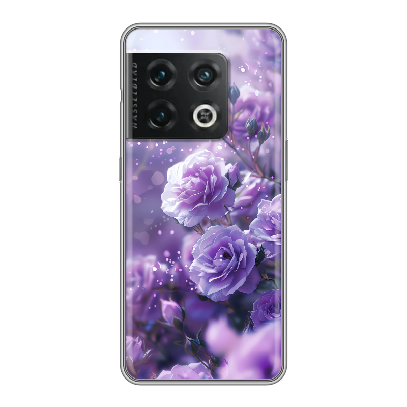 Силиконовый чехол на OnePlus 10 Pro с принтом Розы цветы Силиконовый чехол на OnePlus 10 Pro с принтом Розы цветы