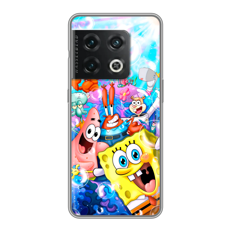Силиконовый чехол на OnePlus 10 Pro с принтом спанчбоб спанч боб Силиконовый чехол на OnePlus 10 Pro с принтом спанчбоб спанч боб