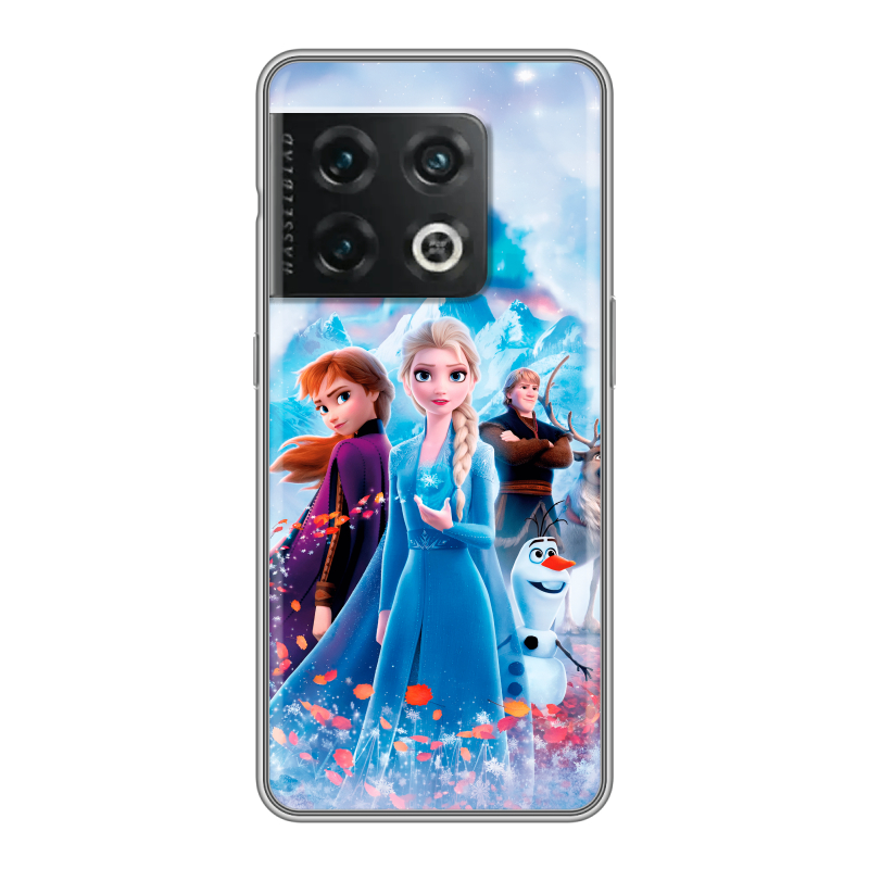 Силиконовый чехол на OnePlus 10 Pro с принтом Холодное сердце Frozen Силиконовый чехол на OnePlus 10 Pro с принтом Холодное сердце Frozen