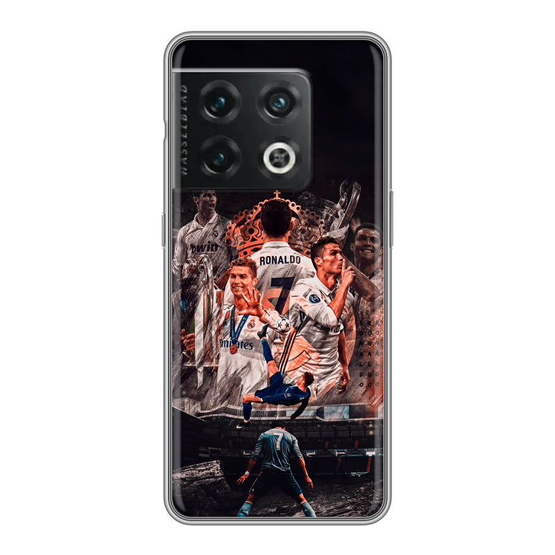 Силиконовый чехол на OnePlus 10 Pro с принтом Реал Роналдо Real Ronaldo Силиконовый чехол на OnePlus 10 Pro с принтом Реал Роналдо Real Ronaldo