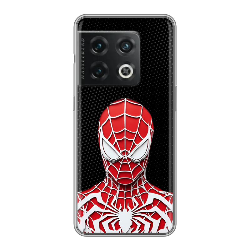 Силиконовый чехол на OnePlus 10 Pro с принтом человек паук spiderman Силиконовый чехол на OnePlus 10 Pro с принтом человек паук spiderman