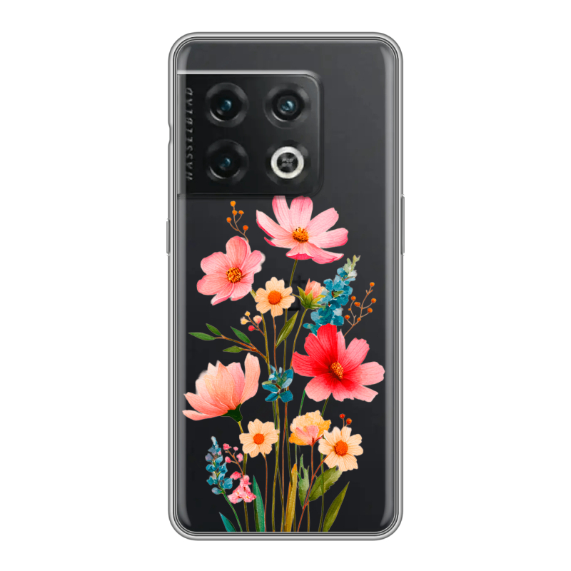 Силиконовый чехол на OnePlus 10 Pro с принтом Цветы Силиконовый чехол на OnePlus 10 Pro с принтом Цветы