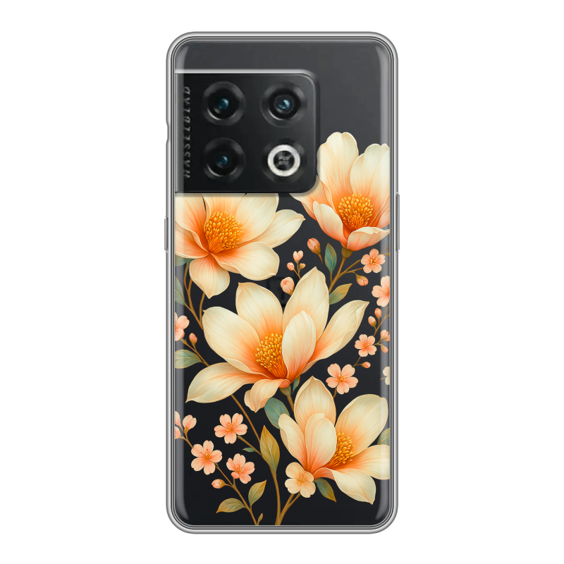 Силиконовый чехол на OnePlus 10 Pro с принтом Цветы Силиконовый чехол на OnePlus 10 Pro с принтом Цветы