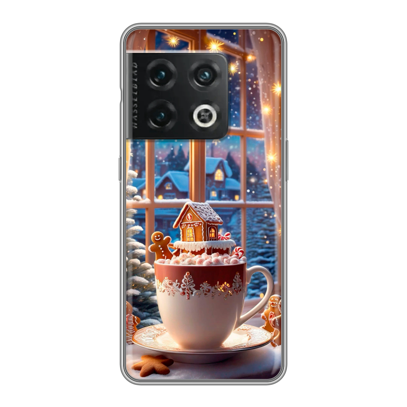 Силиконовый чехол на OnePlus 10 Pro с принтом Новый год Силиконовый чехол на OnePlus 10 Pro с принтом Новый год