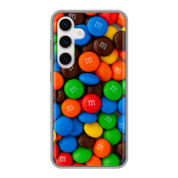 Силиконовый чехол на Samsung Galaxy S24 с принтом Конфеты
