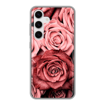 Силиконовый чехол на Samsung Galaxy S24 с принтом Цветы розы