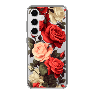 Силиконовый чехол на Samsung Galaxy S24 с принтом Розы Силиконовый чехол на Samsung Galaxy S24 с принтом Розы