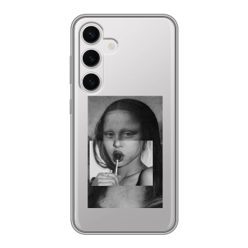 Силиконовый чехол на Samsung Galaxy S24 с принтом Мона Лиза Силиконовый чехол на Samsung Galaxy S24 с принтом Мона Лиза