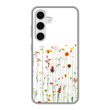 Силиконовый чехол на Samsung Galaxy S24 с принтом цветы Силиконовый чехол на Samsung Galaxy S24 с принтом цветы