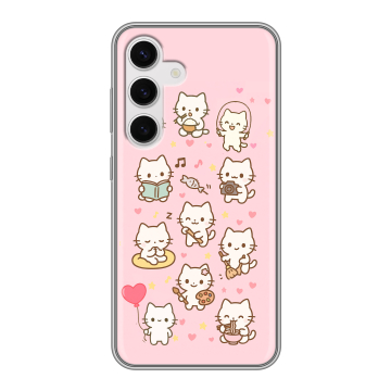 Силиконовый чехол на Samsung Galaxy S24 с принтом Hello Kitty Хелоу Кити Силиконовый чехол на Samsung Galaxy S24 с принтом Hello Kitty Хелоу Кити