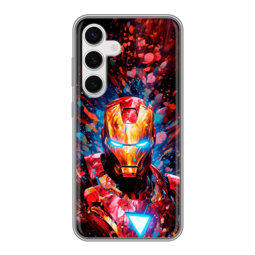 Силиконовый чехол на Samsung Galaxy S24 с принтом Железный человек Ironman Силиконовый чехол на Samsung Galaxy S24 с принтом Железный человек Ironman