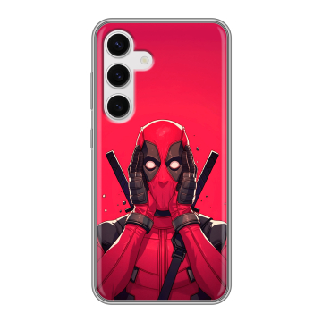 Силиконовый чехол на Samsung Galaxy S24 с принтом Дедпул Deadpool Силиконовый чехол на Samsung Galaxy S24 с принтом Дедпул Deadpool